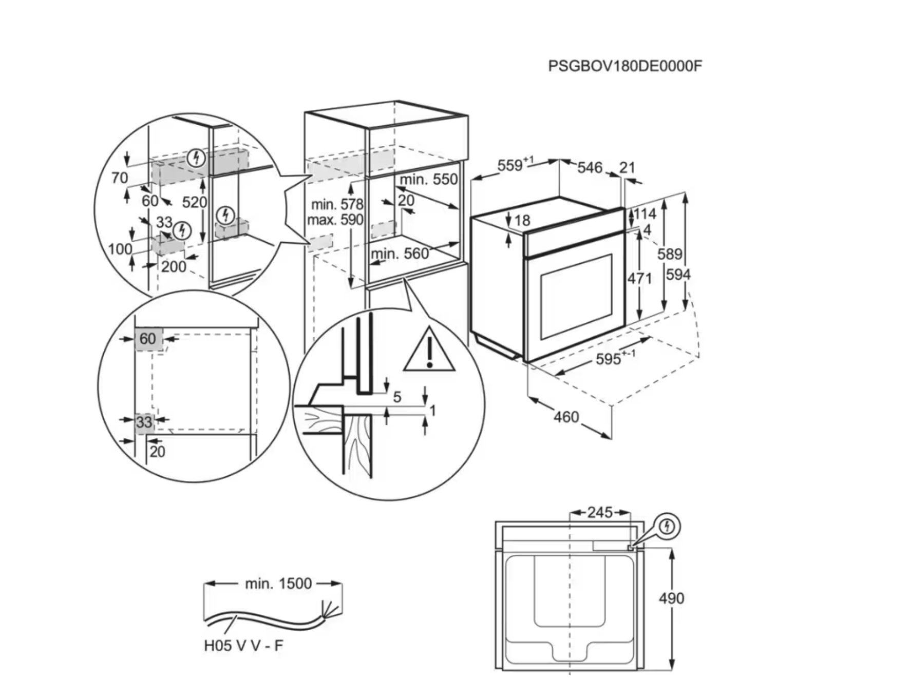 AEG TP8SB73FAB 8000 multifunctionele oven met stoom - 60cm