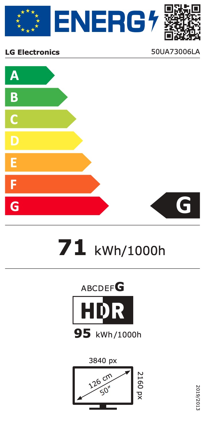 LG CE 50UA73006LA televisie 4K UHD - 50''