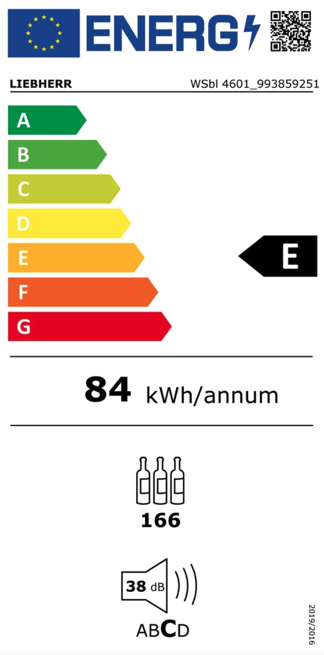 LIEBHERR WSBL460120 vrijstaande wijnkoelkast