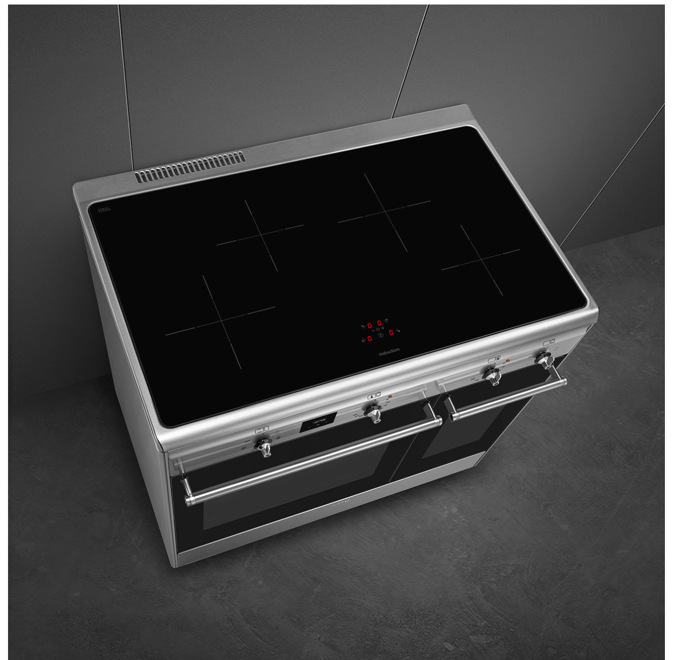 SMEG CX92IM fornuis met inductie kookplaat - 90cm