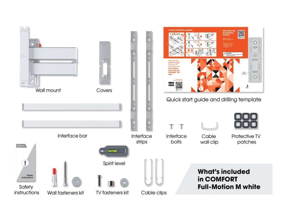 VOGELS TVM3445W draaibare beugel