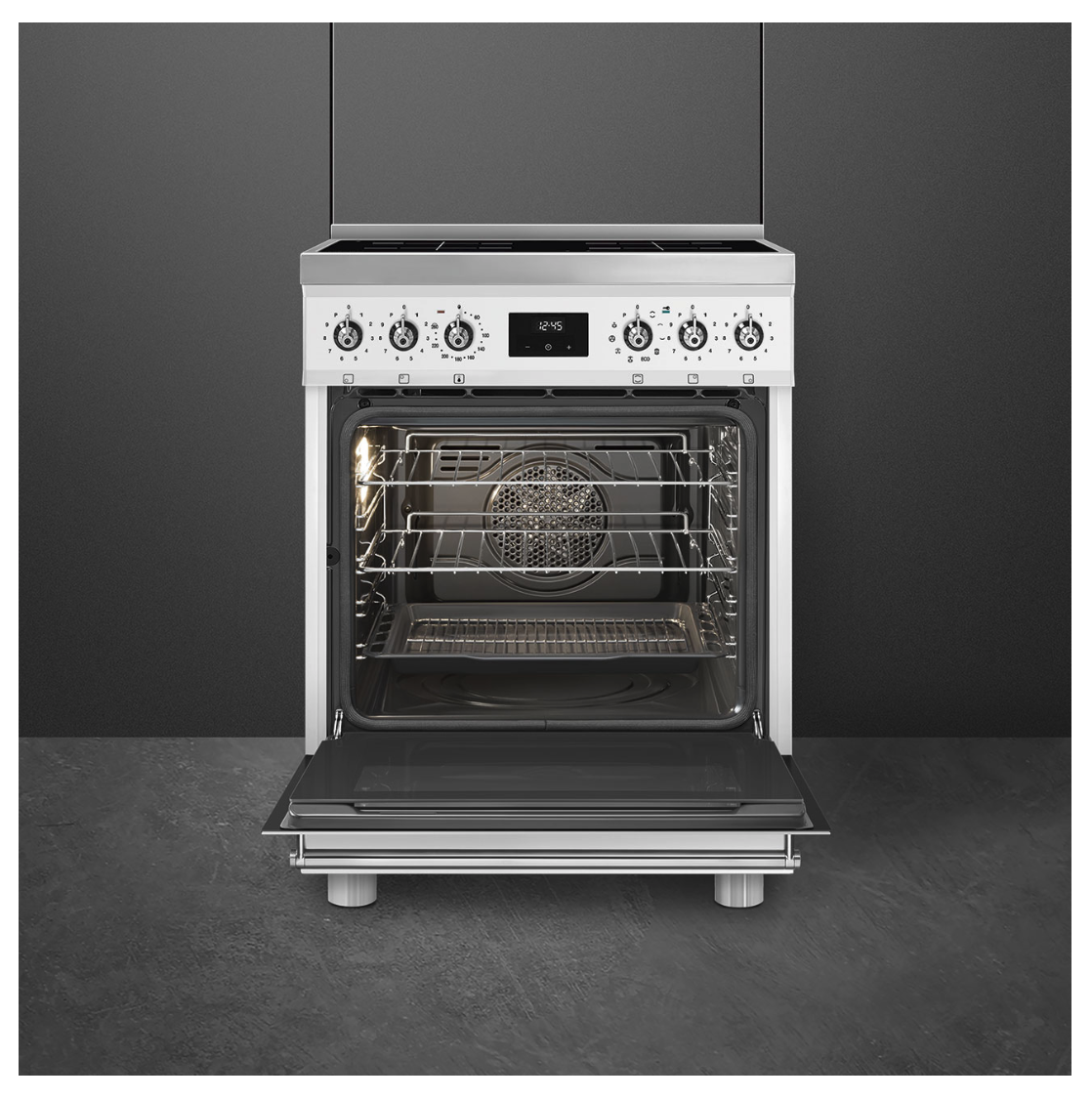SMEG C6IPWHM2 fornuis met inductie kookplaat - 60cm