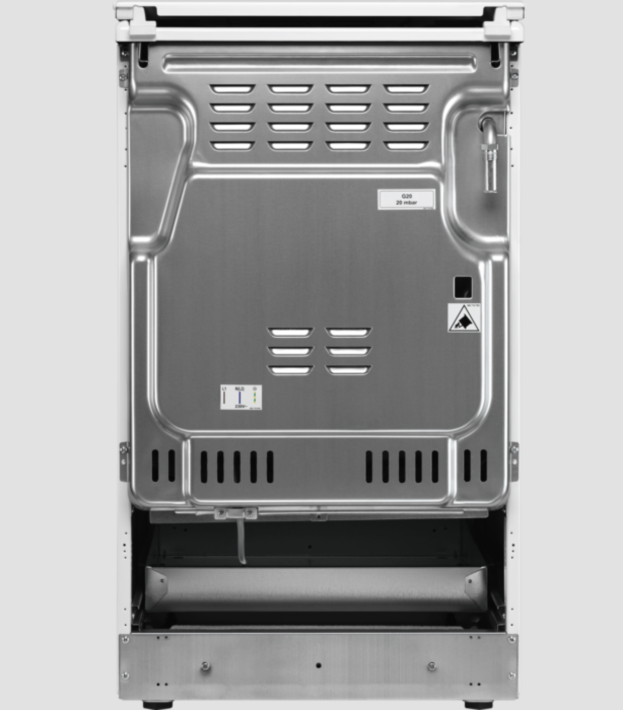 ELECTROLUX LKG500013W fornuis met gaskookplaat