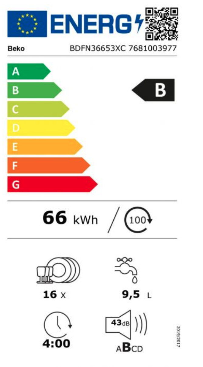 BEKO BDFN36653XC vrijstaande vaatwasser