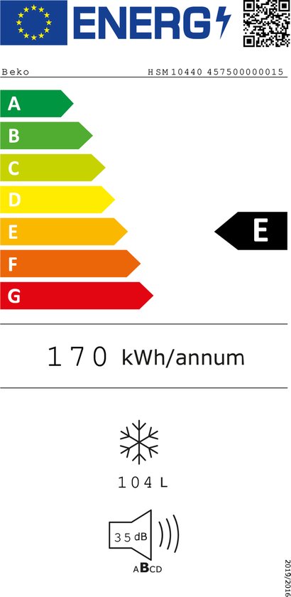 BEKO HSM10440 diepvrieskoffer