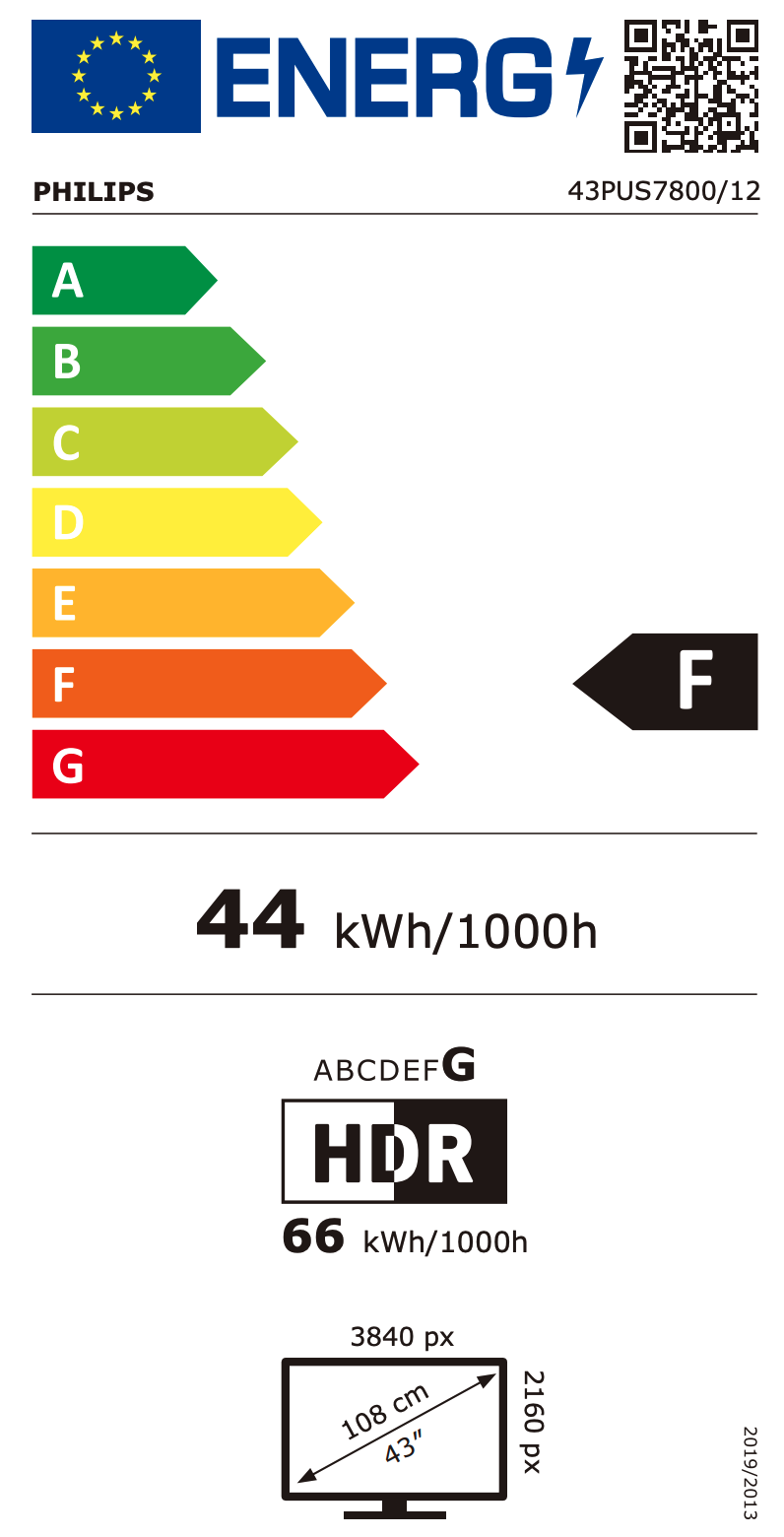 PHILIPS 43PUS7800/12 televisie 4K UHD - 43''