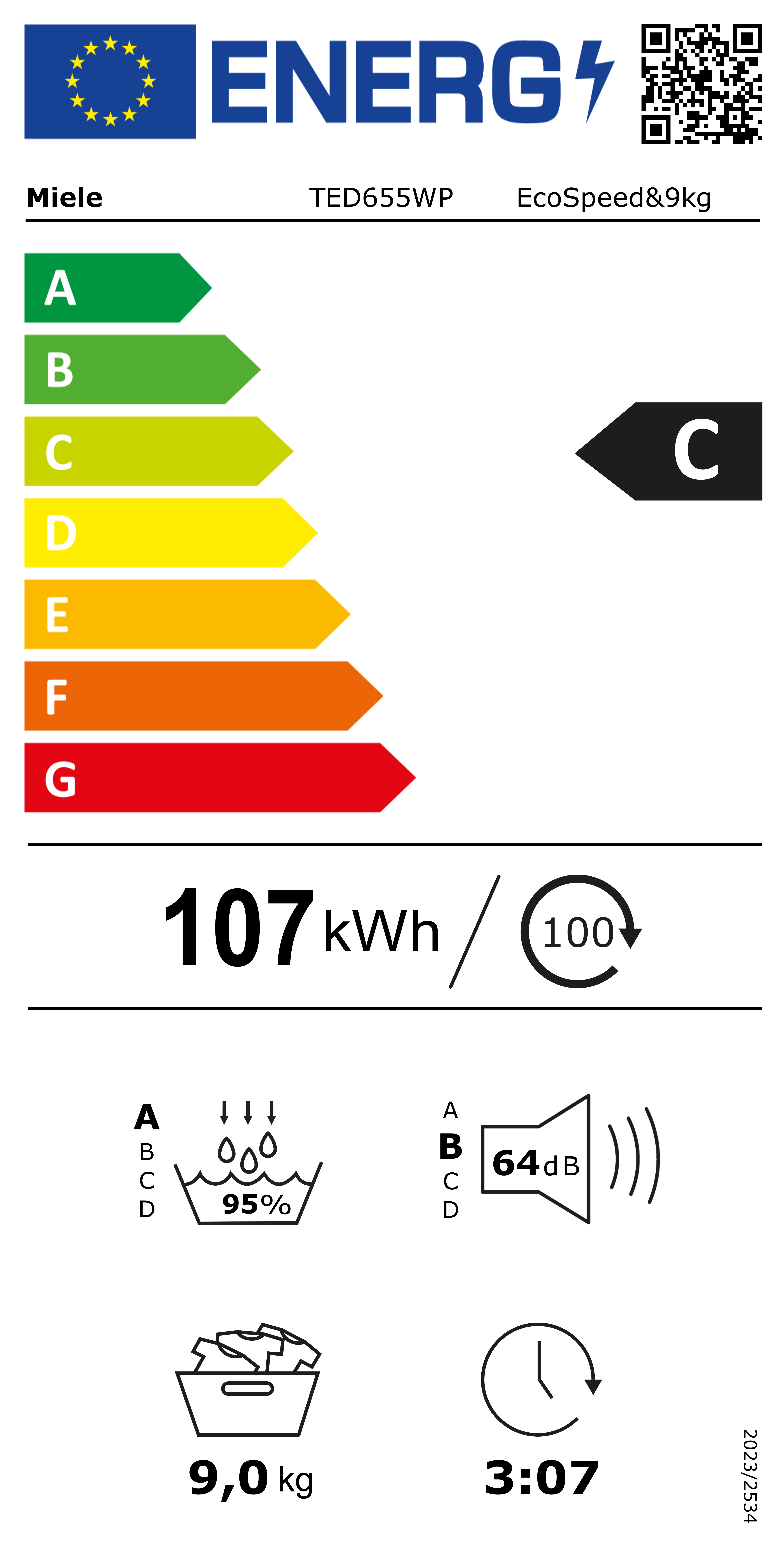 MIELE TED655WP CHROME EDITION droogkast