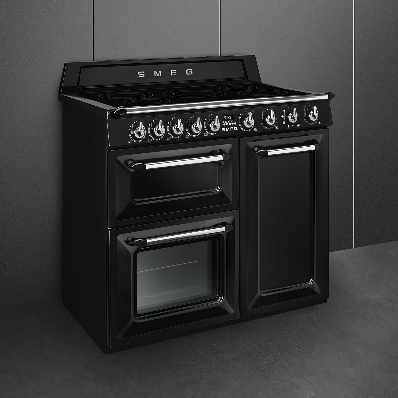 SMEG TR103IBL2 fornuis met inductie kookplaat - 100cm