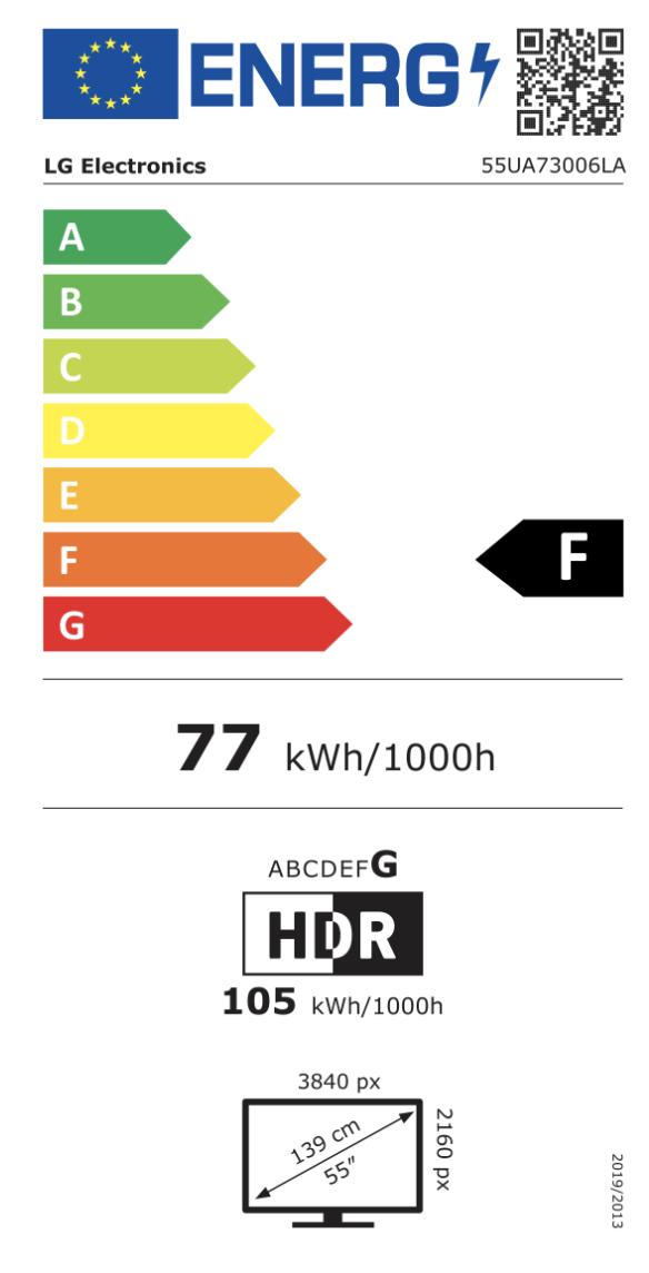 LG CE 55UA73006LA televisie 4K UHD - 55''