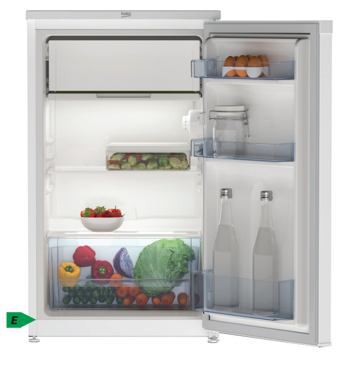 BEKO TS190340N vrijstaande koelkast zonder vriesvak - 82cm