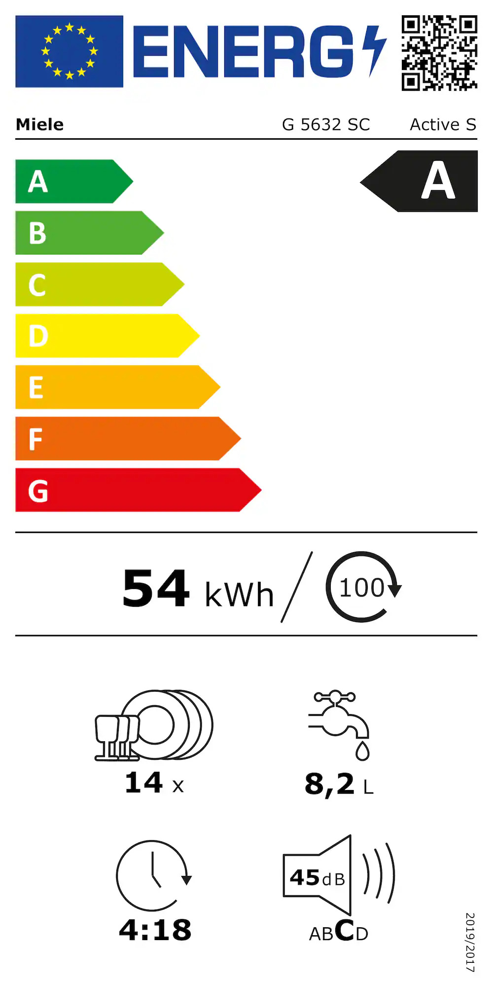 MIELE G5632SCMERBW23019ACTIVES