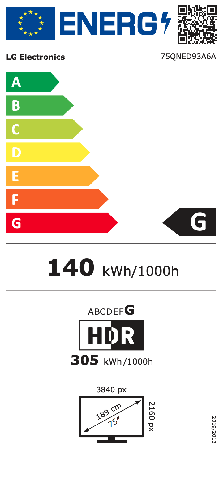 LG CE 75QNED93A6A televisie 4K UHD - 75"