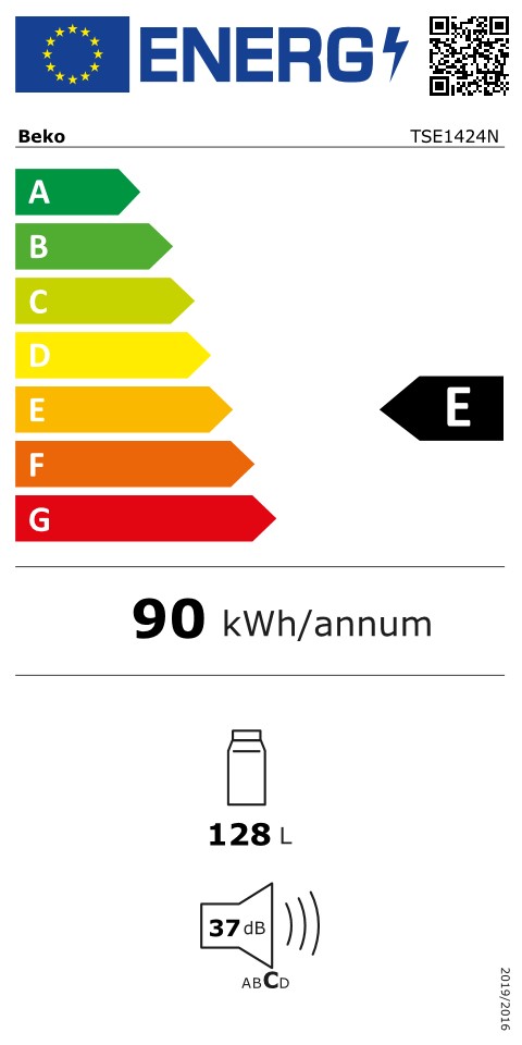 BEKO TSE1424N vrijstaande koelkast zonder vriesvak - 84cm