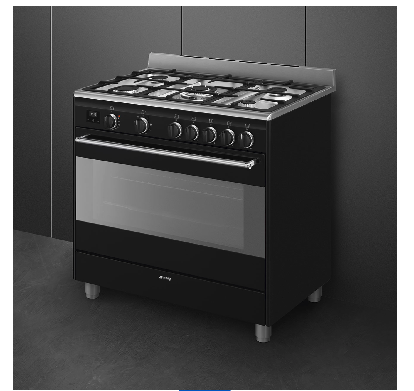 SMEG BG91N2 fornuis met gaskookplaat - 90cm
