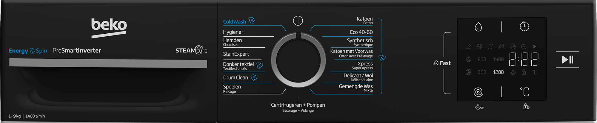 BEKO BM3WFT3941B wasmachine
