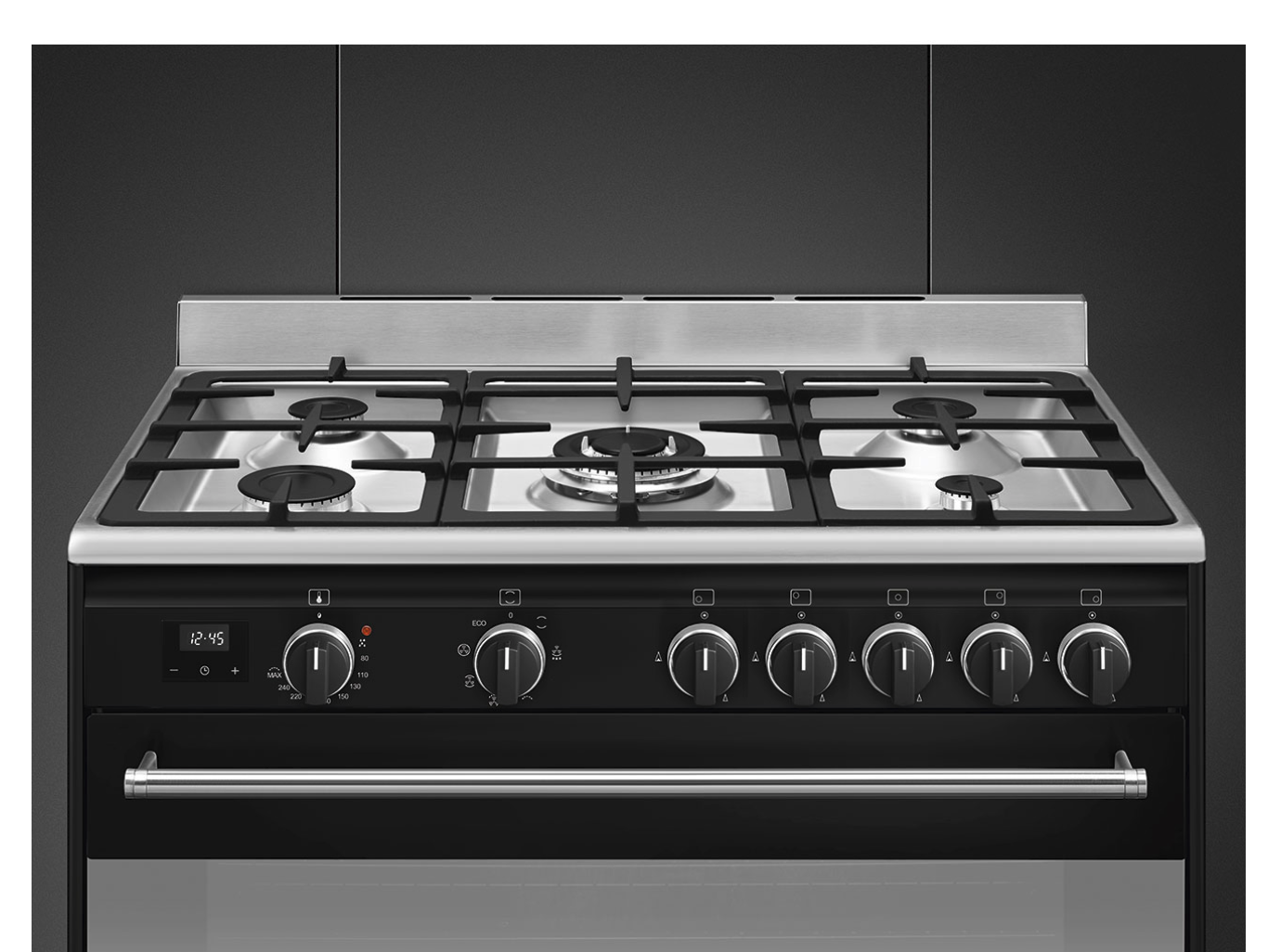 SMEG BG91N2 fornuis met gaskookplaat - 90cm