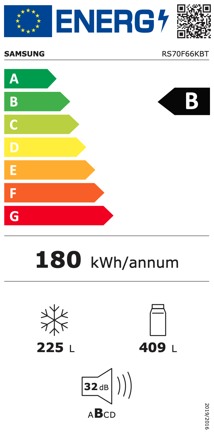 SAMSUNG RS70F66KBTEF side-by-side