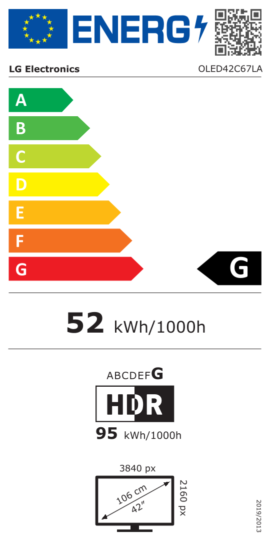 LG OLED42C67LA televisie 4K UHD - 42"