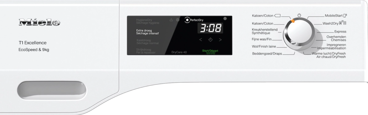 MIELE TEH795WP CHROME EDITION droogkast - warmtepomp