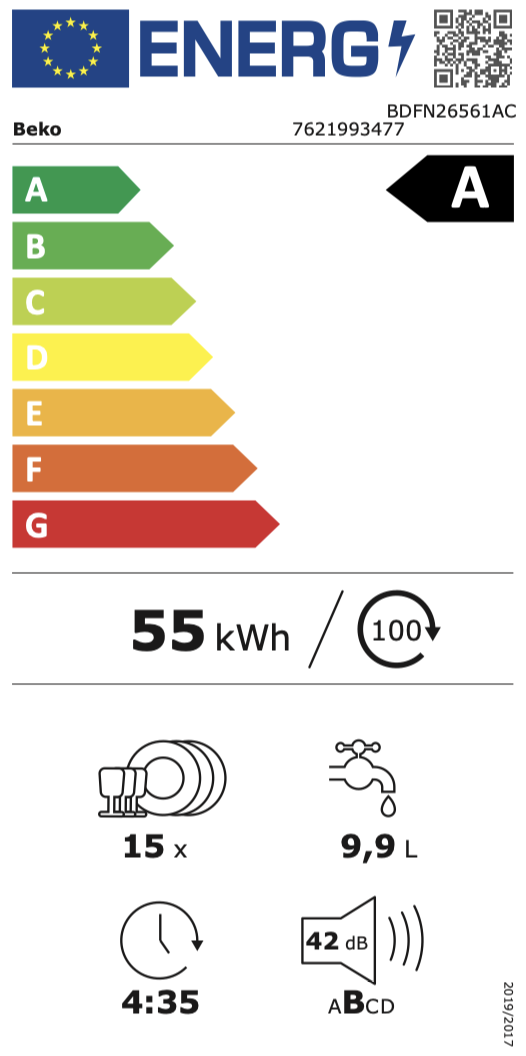 BEKO BDFN26561AC vaatwasser