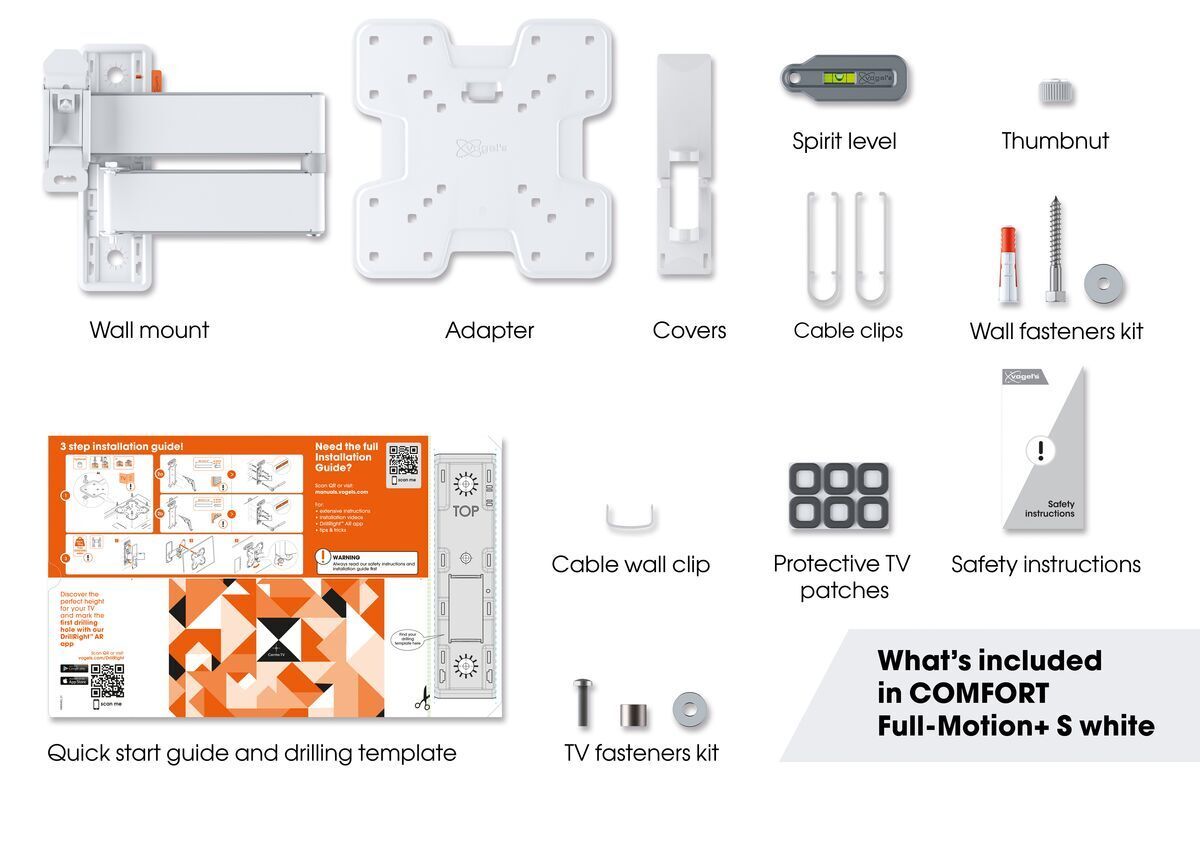 VOGELS TVM3245W draai- en kantelbare beugel