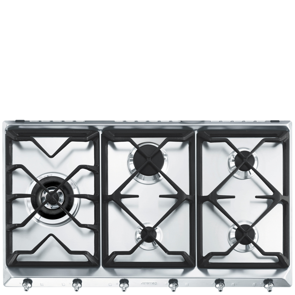 SMEG SE97GXBE5 gaskookplaat - 90cm
