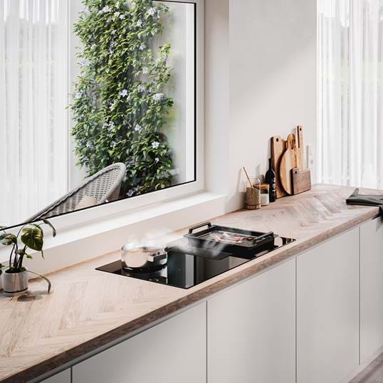 NOVY 1861 kookplaat met afzuiging - 80cm