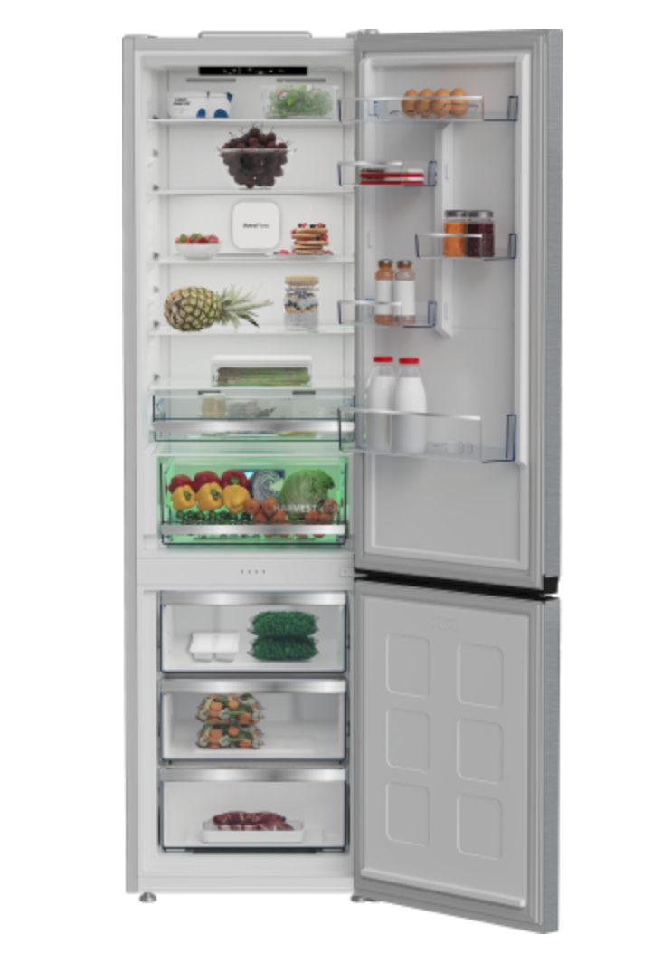 BEKO B5RCNE416HXB vrijstaande koel-/vriescombinatie - 203cm