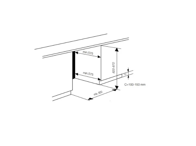 BEKO BU1154N onderbouw koelkast met vriesvak - 82cm