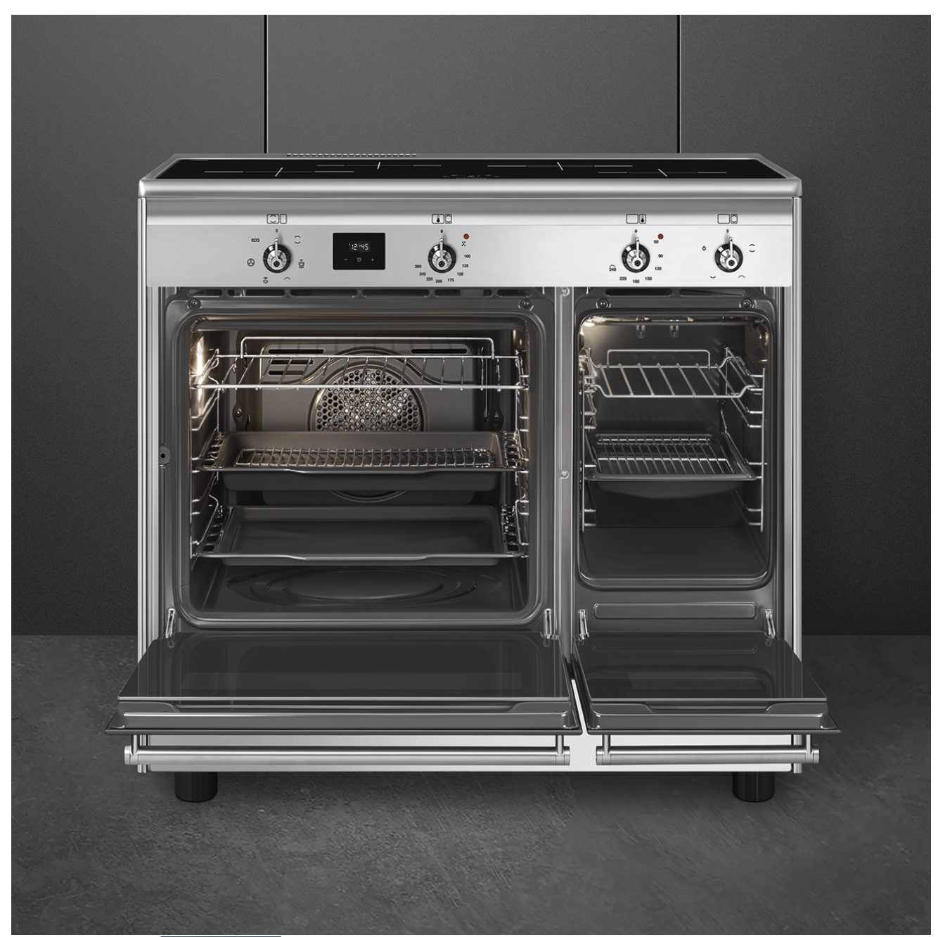 SMEG CX92IM fornuis met inductie kookplaat - 90cm