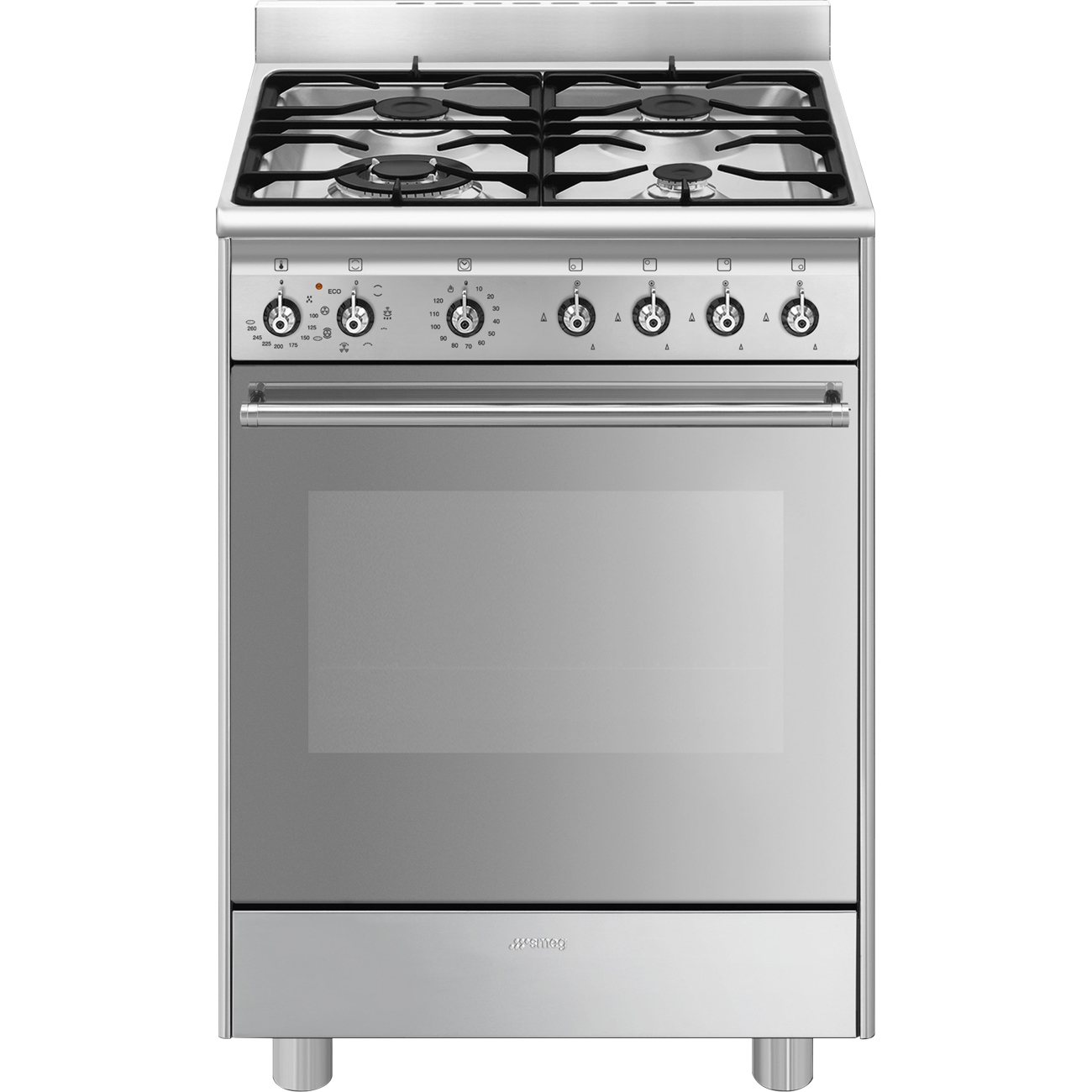 SMEG SX61GM fornuis met gaskookplaat - 60cm