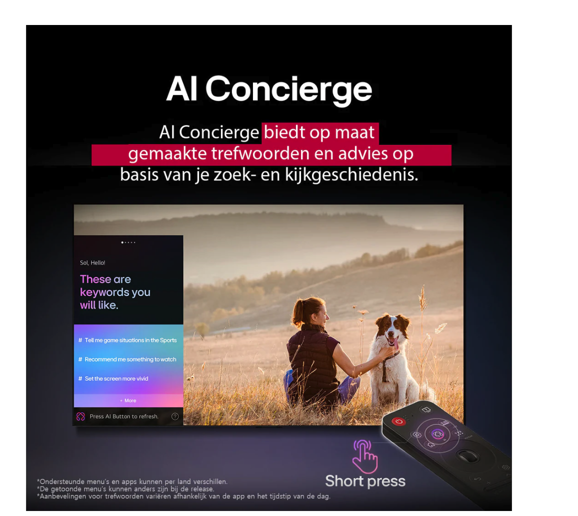 LG CE 65UA73006LA televisie 4K UHD - 65''