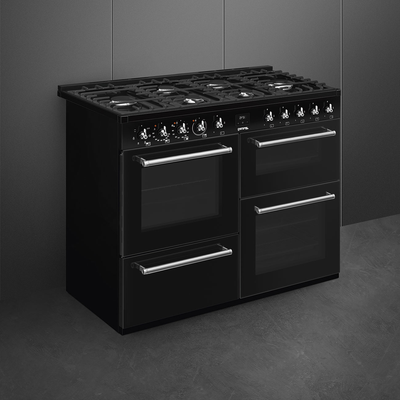 SMEG CX113GMBL fornuis met gaskookplaat - 110cm
