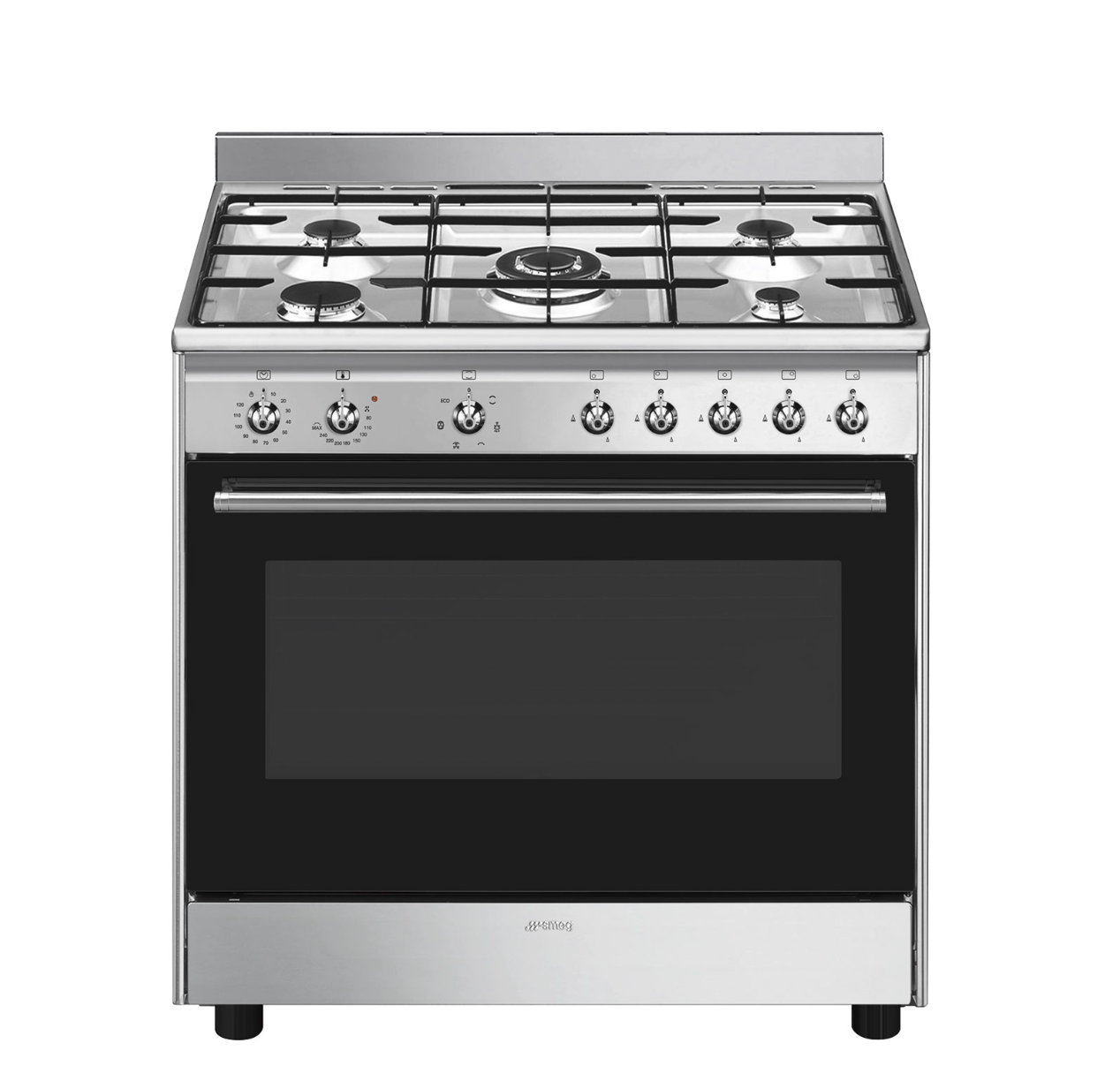 SMEG CX90GM fornuis met gaskookplaat - 90cm