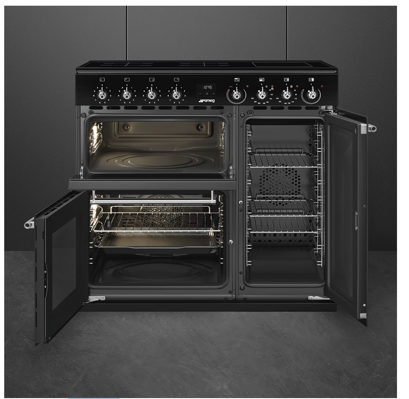 SMEG CX93IMBL fornuis met inductie kookplaat - 90cm