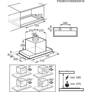 ELECTROLUX LFG719X 700 inbouwgroep - 80cm