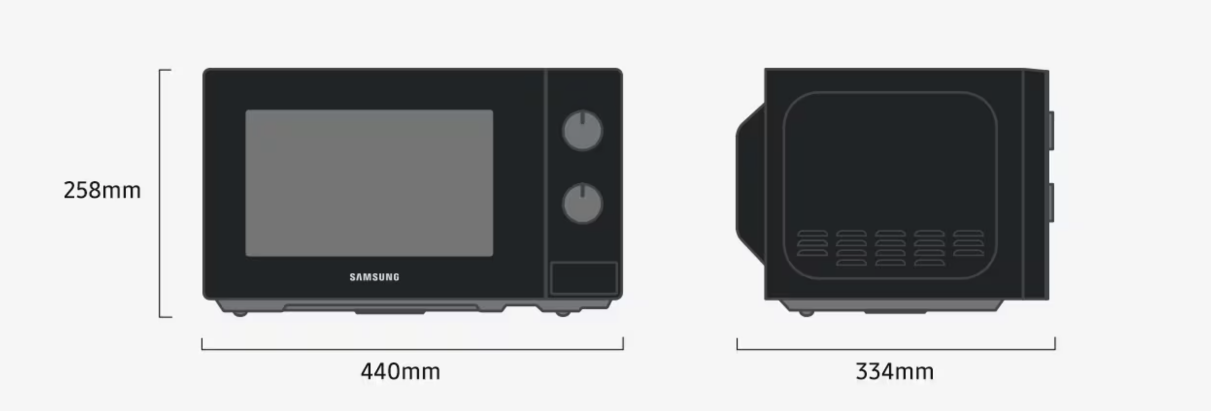 SAMSUNG MS20A3010AH vrijstaande microgolfoven