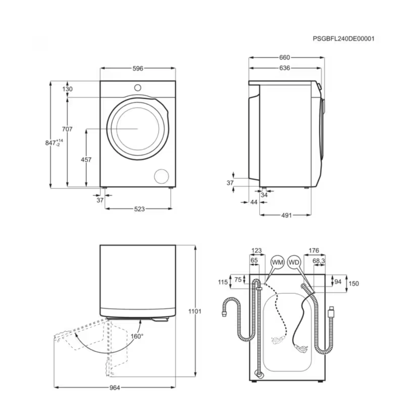 AEG LR63RE944 6000 wasmachine
