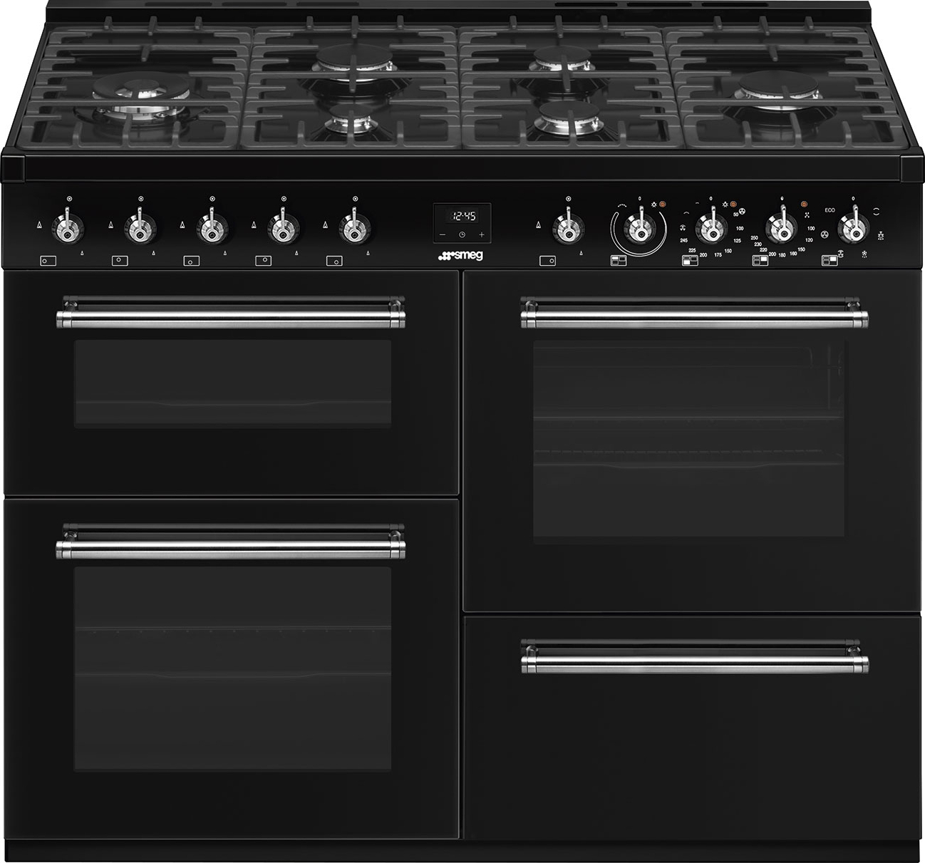 SMEG CX113GMBL fornuis met gaskookplaat - 110cm