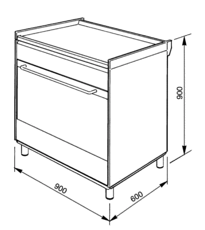 SMEG SCD90IMX9-1 fornuis met inductie kookplaat - 90cm