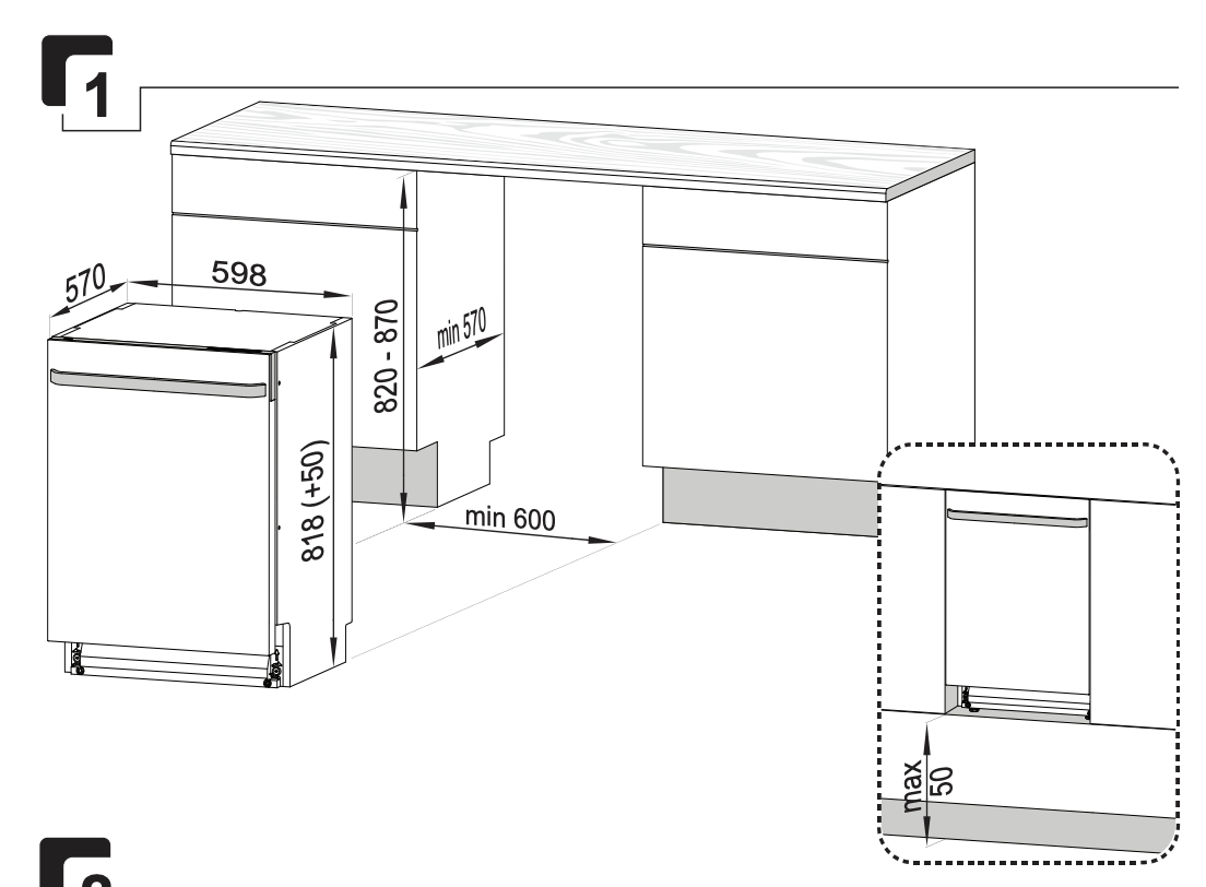 BEKO BDDN36420D vaatwasser onderbouw