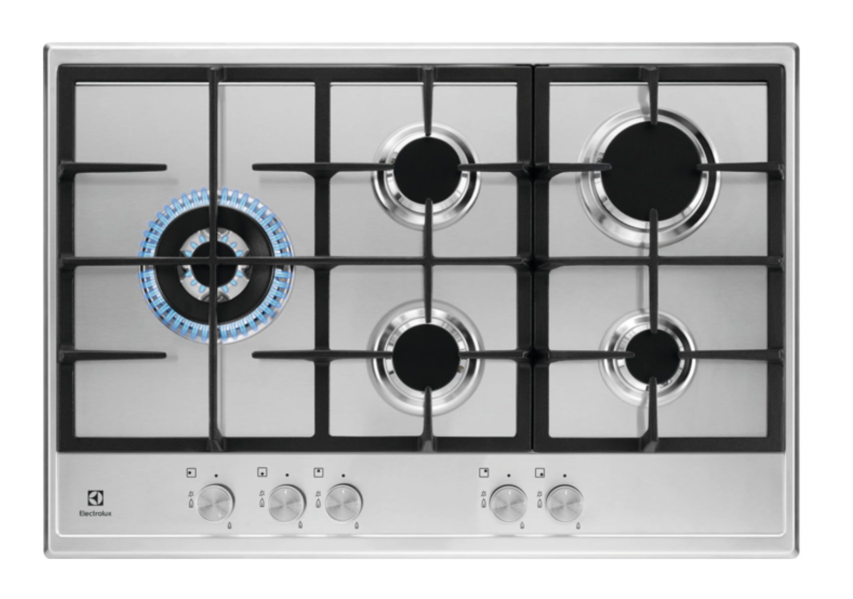 ELECTROLUX KGS7566SX 600 gaskookplaat - 74cm