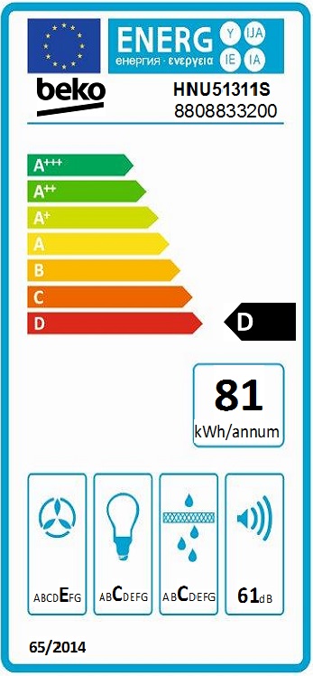 BEKO HNU51311S inbouwgroep - 53cm