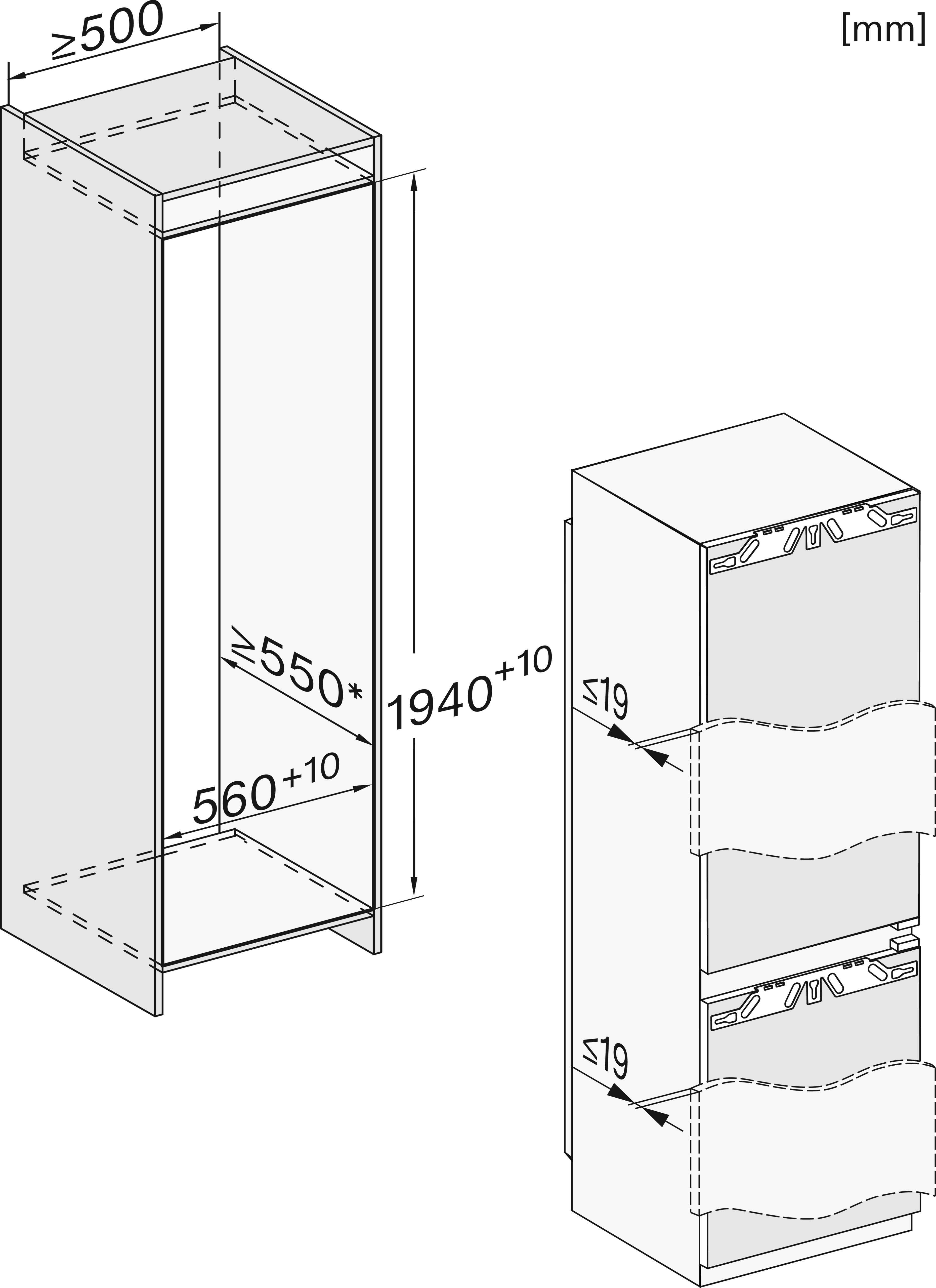 MIELE KFN7844C koel-/vriescombinatie - 194cm