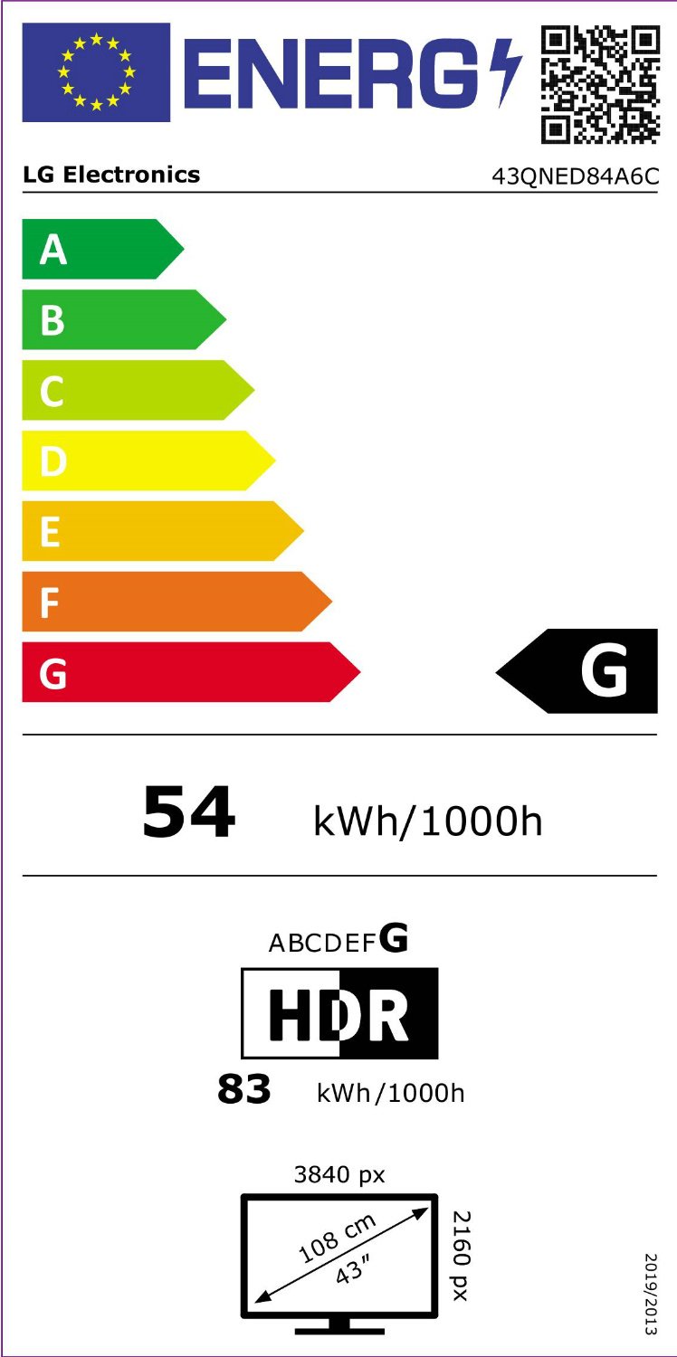 LG CE 43QNED84A6C televisie 4K UHD - 43"