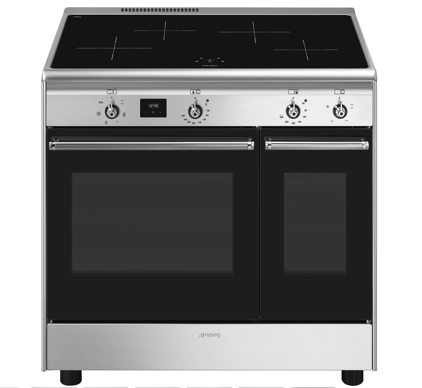 SMEG CX92IM fornuis met inductie kookplaat - 90cm