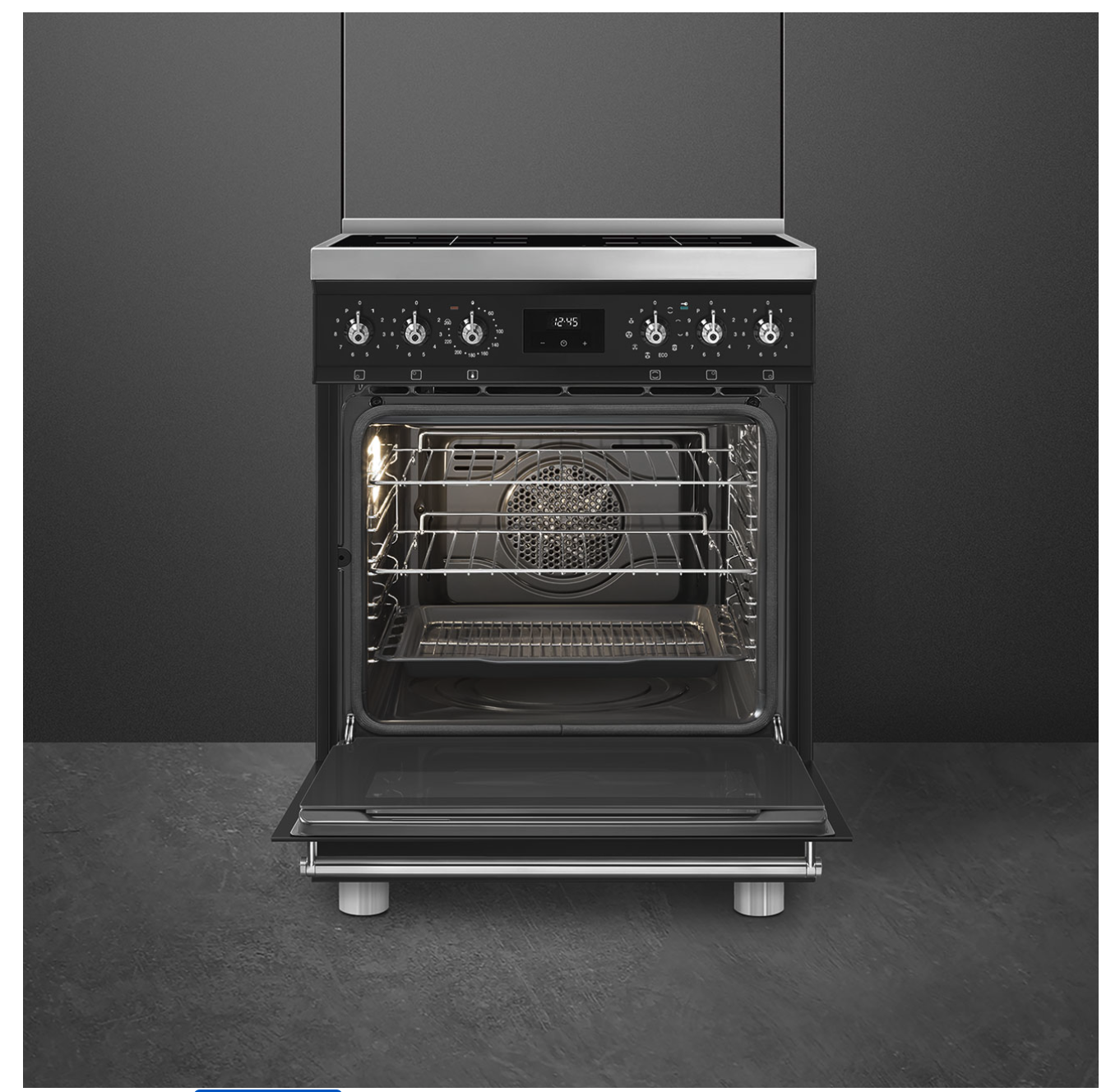 SMEG C6IPMBM2 fornuis met inductie kookplaat - 60cm