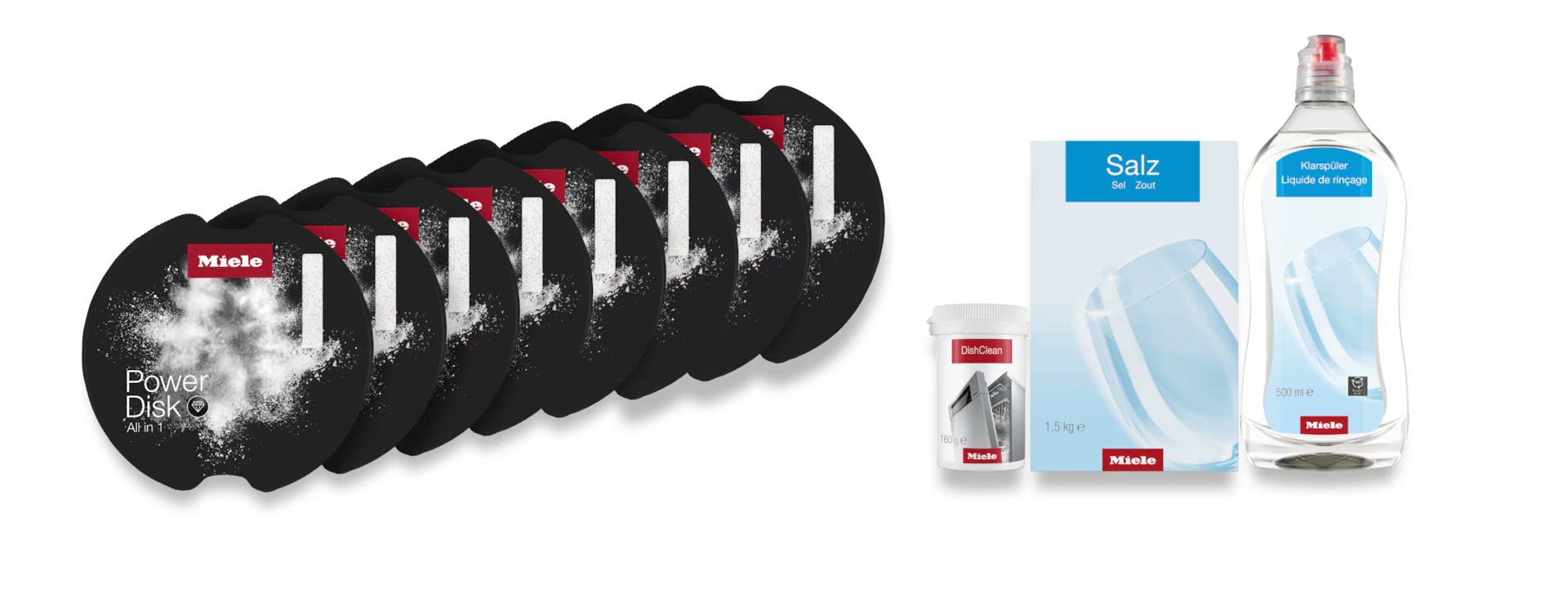 MIELE POWERDISKSET8XPDSALTRINSEDISHCLEAN onderhoudsset