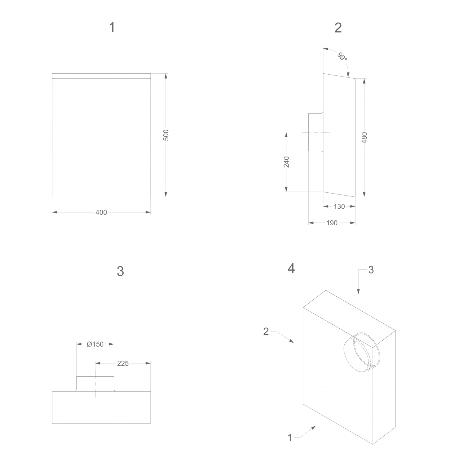 NOVY 445999 externe motor - montage buiten