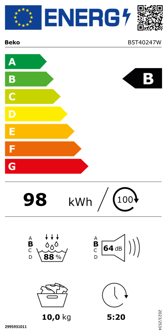 BEKO B5T40247W